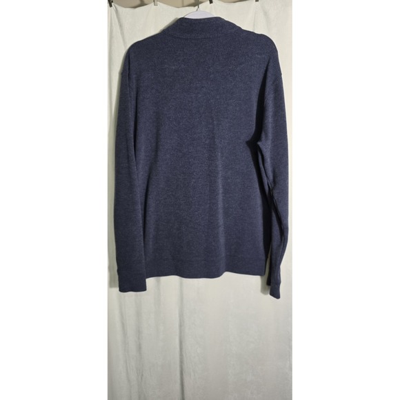 PETER MILLAR 1/4 Zip Golf Pullover Mens Large Blue - Picture 5 of 8